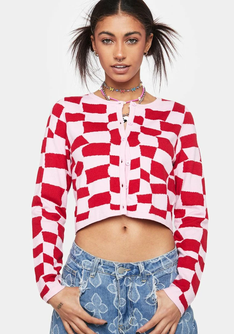 Brand new π Pretty Garbage Knit Cardigans Geo Print Sweater Cardigan π₯° 3 Pretty Garbage Knit Cardigans Geo Print Sweater Cardigan