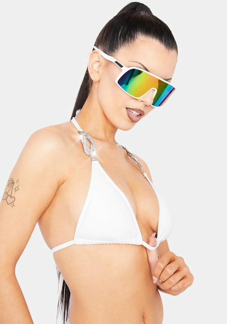 Coupon π₯° Hustler π Bikini Tops White Rhinestone Micro Triangle π Bikini Top π 4 Hustler Bikini Tops White Rhinestone Micro Triangle Bikini Top