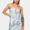 Cheap π Pretty Garbage Jewel Trim Mesh Strapless Mini π Dress β 2 Pretty Garbage Jewel Trim Mesh Strapless Mini Dress