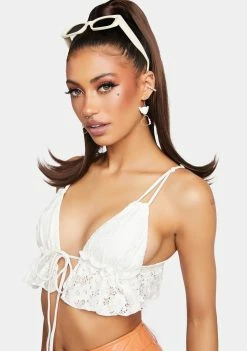 Power 2 The Flower Ines Ruffle Tri Top