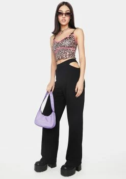 Promo π Pretty Garbage Trousers Side Cut Out Low Waist Pants π 7 Pretty Garbage Trousers Side Cut Out Low Waist Pants