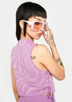 Wholesale β€οΈ Another Girl Lurex Swirl Tie Side Knit Top Tank Crop Top π 9 Another Girl Lurex Swirl Tie Side Knit Top Tank Crop Top