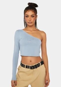 Pretty Garbage Hot Fix One Shoulder Top
