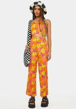 Best reviews of π Another Girl Orange Floral Bustier Crop Top π 7 Another Girl Orange Floral Bustier Crop Top