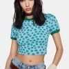 Pretty Garbage Ditsy Floral Baby Tee Tops