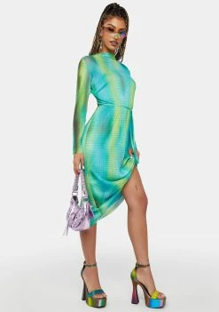 Discount π Another Girl Midi π Dresses Pleated Mesh Space Blur Midi π Dress π 8 Another Girl Midi Dresses Pleated Mesh Space Blur Midi Dress
