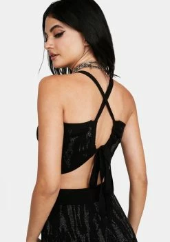 Buy π Another Girl Tops Lurex Knitted Cross Back Top π 7 Another Girl Tops Lurex Knitted Cross Back Top