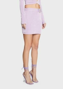 Pretty Garbage Jewel Trim Mini Skirt