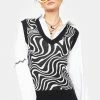 Another Girl Swirl Knit Tank Top Tops