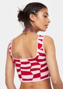 Top 10 π₯° Pretty Garbage Geo Print Crop Sweater Tank Tank Crop Top π 9 Pretty Garbage Geo Print Crop Sweater Tank Tank Crop Top