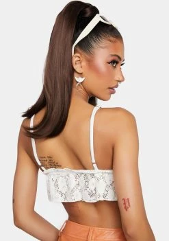 Power 2 The Flower Ines Ruffle Tri Top