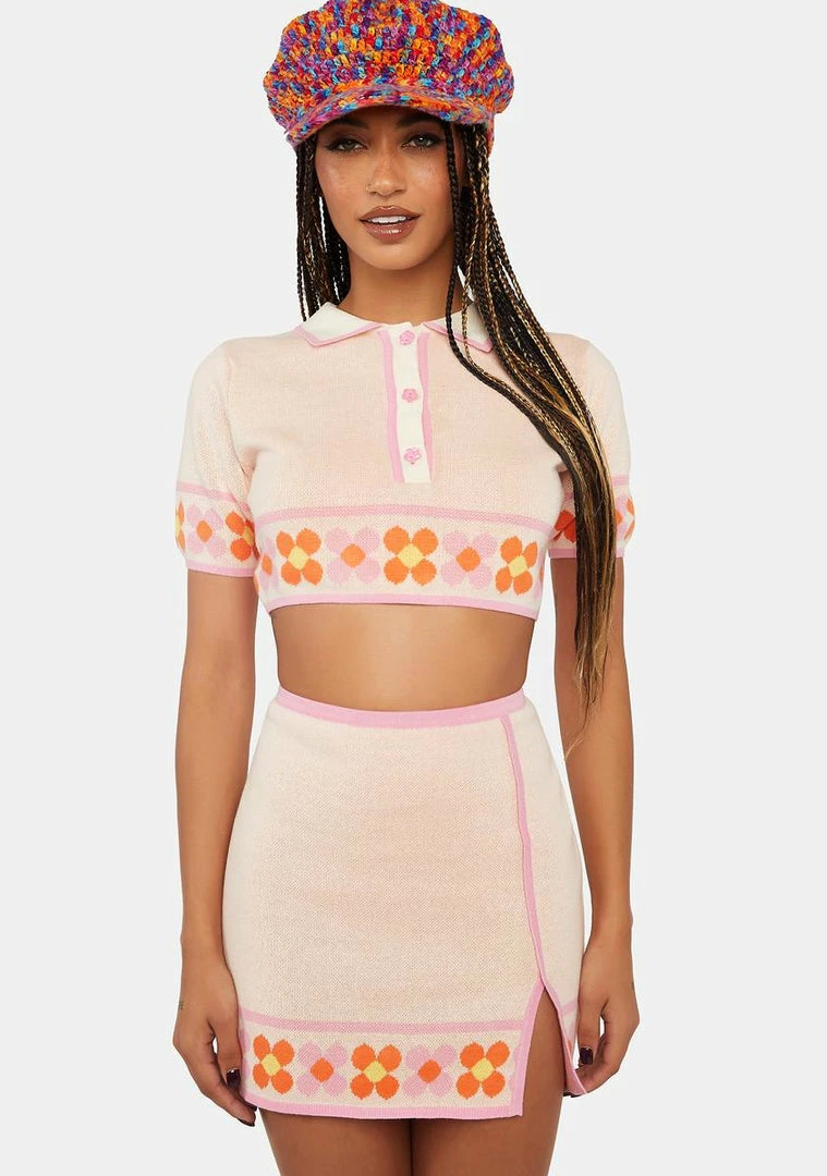 Cheap π Another Girl Daisy Border Mini π Skirt π 4 Another Girl Daisy Border Mini Skirt