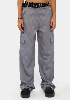 Pretty Garbage Pinstripe Cargo Pants