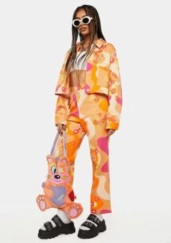 Another Girl Trousers Psychedelic Floral Jeans