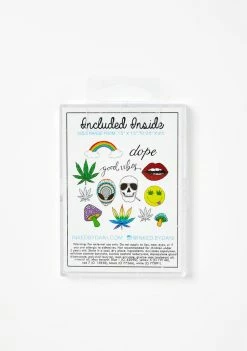 INKED By Dani Good Vibes Temporary Tattoo Pack Pasties & Tatts