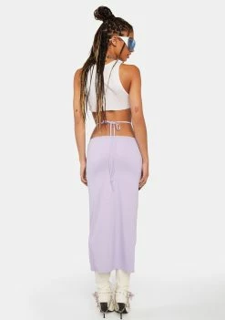 Pretty Garbage Lavender O-Ring Maxi Skirt