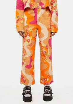 Another Girl Trousers Psychedelic Floral Jeans