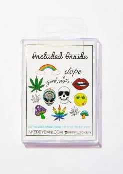 INKED By Dani Good Vibes Temporary Tattoo Pack Pasties & Tatts