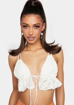 Power 2 The Flower Ines Ruffle Tri Top