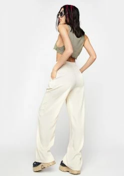Pretty Garbage Wide Leg Tailored Pants Bottoms
