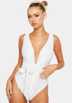 Hustler Snake Wrap Around Swimsuit