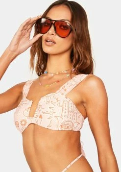 Power 2 The Flower Fleetwood Sharon Bikini Top Bikini Tops