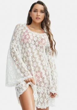 Power 2 The Flower Crochet Isabella Daisy Dress Dresses