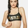 Noir Hustler Logo Bikini Top