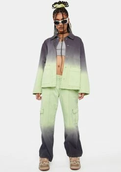 Another Girl Dip Dye Utility Jacket
